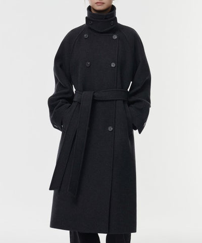 MUSINSA STANDARD WOMAN Cashmere Blend Trench Coat (Size M)