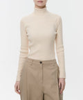 MUSINSA STANDARD WOMAN MUSINSA STANDARD WOMAN Women's Ribbed Slim Turtleneck Knit [Size M]