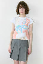 SINOON Big Pony Toy Puff T-Shirt (White)