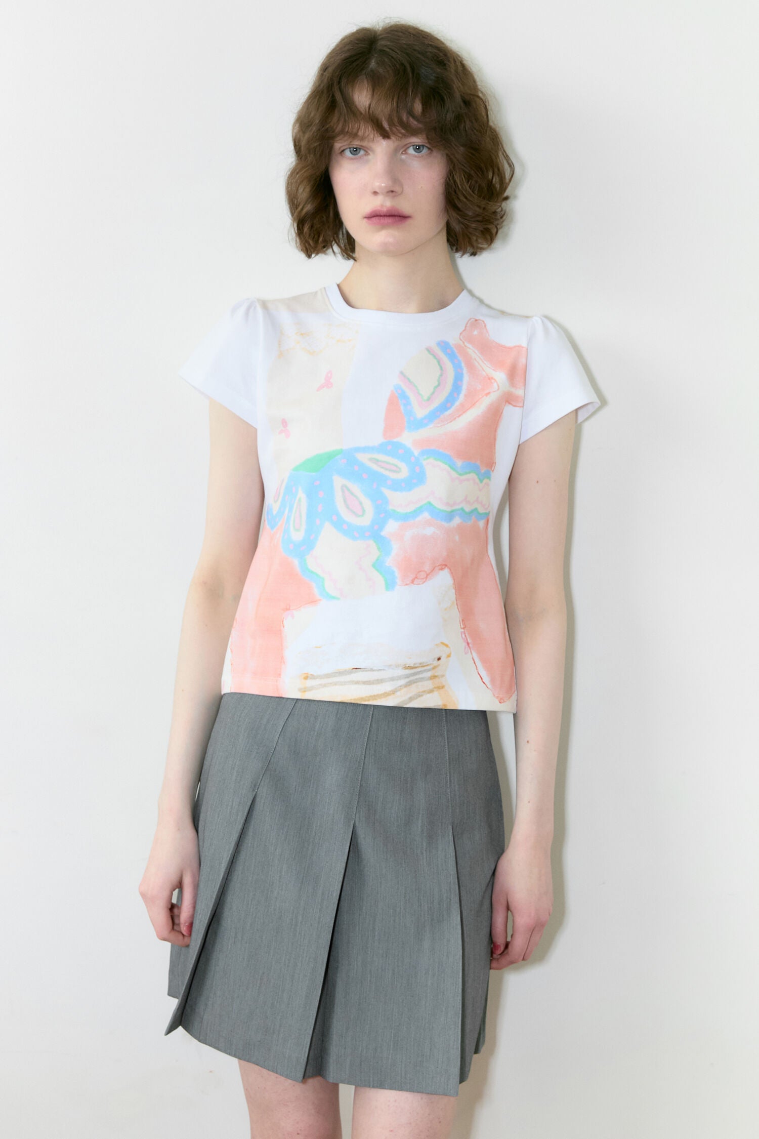 SINOON Big Pony Toy Puff T-Shirt (White)