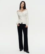 MUSINSA STANDARD WOMAN MUSINSA STANDARD WOMAN Women's Straight Corduroy Pants [Black]