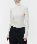 MUSINSA STANDARD WOMAN MUSINSA STANDARD WOMAN Women's T-Shirt Slim Turtleneck Cream