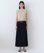 MUSINSA STANDARD WOMAN MUSINSA STANDARD WOMAN Denim Maxi Skirt Deep Indigo