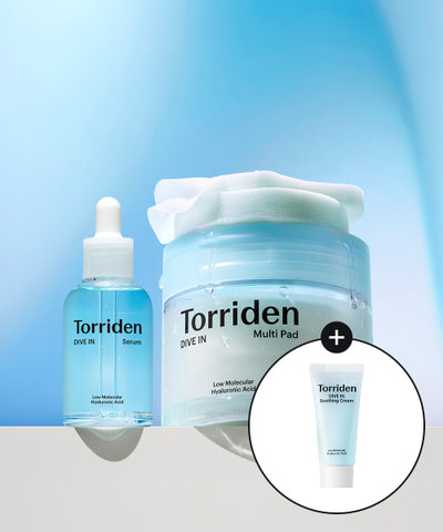 Torriden Dive-in Serum 50ml + Multi-Pads + Soothing Cream 20ml