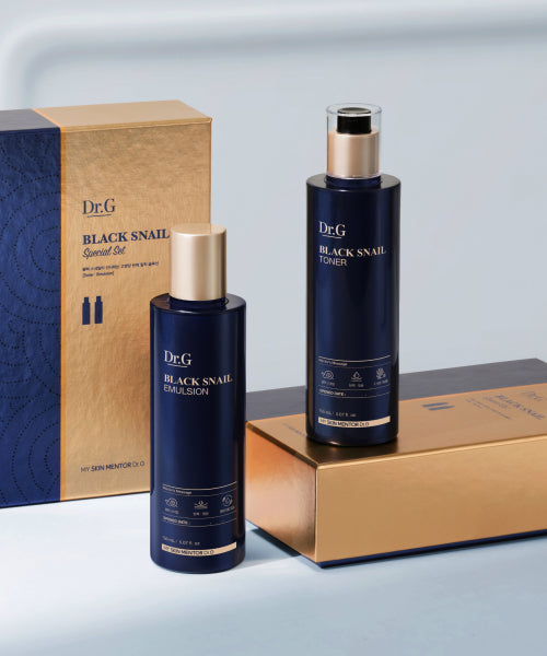 DR.G DR.G Black Snail Gift Set (Toner 150mL, Emulsion 150mL)