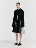 EENK YOVAN Tucked Half Shorts - Black