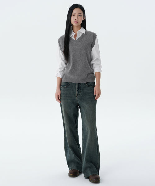 MUSINSA STANDARD WOMAN MUSINSA STANDARD WOMAN Denim Pants 90s Baggy
