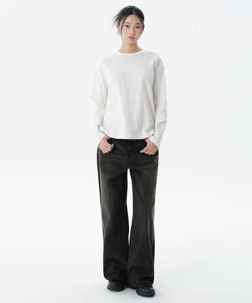 MUSINSA STANDARD WOMAN MUSINSA STANDARD WOMAN Denim Pants Rusty Black