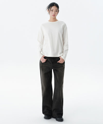 MUSINSA STANDARD WOMAN Denim Pants Rusty Black