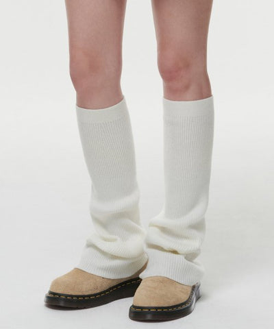 MUSINSA STANDARD WOMAN Women's Knit Leg Warmer [Ivory]