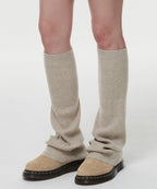 MUSINSA STANDARD WOMAN MUSINSA STANDARD WOMAN Women's Knit Leg Warmer [Light Beige]