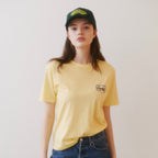 GREENBUTTER Pigment Stitch Point Logo Tee (Yellow)