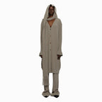 YCH HOODED MUFFLER KINT LONG TOP KHAKI (W24KT9031KK)