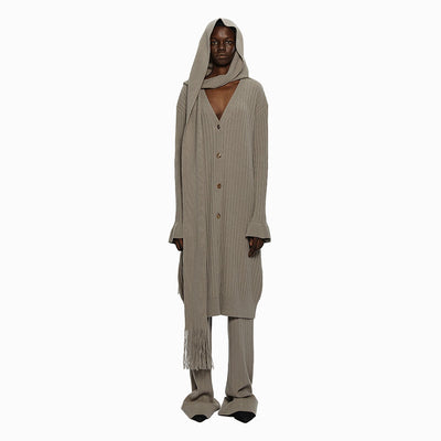 HOODED MUFFLER KINT LONG TOP KHAKI (W24KT9031KK)