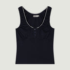 GROVE IKA SLEEVELESS TOP (NAVY)