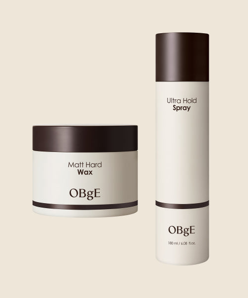 OBGE Matte Hard Wax + Ultra Hold Spray / Men's Hairstyle Holding Set