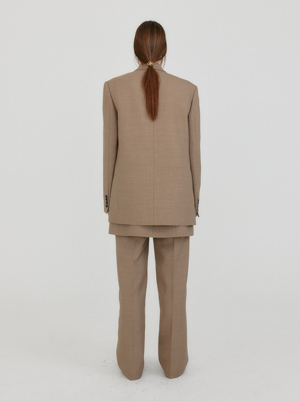 EENK ZELL Single-Breasted Blazer - Beige