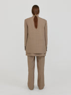 EENK ZELL Single-Breasted Blazer - Beige