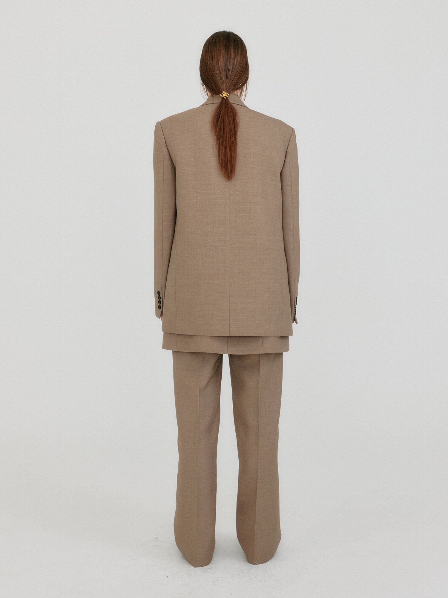 EENK ZELL Single-Breasted Blazer - Beige
