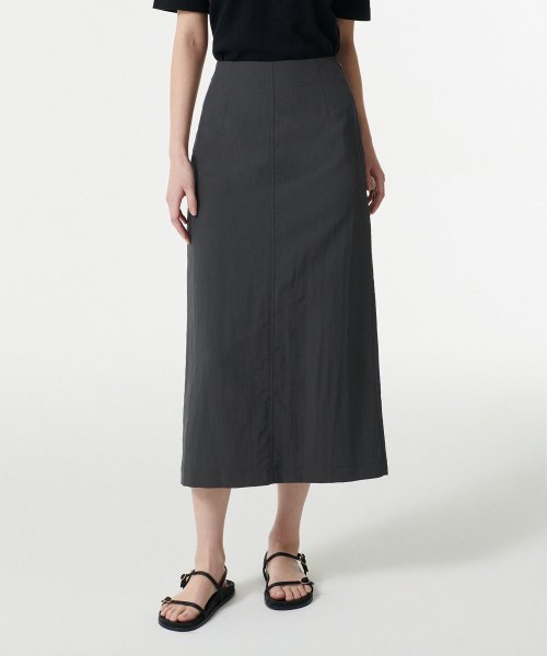 MUSINSA STANDARD WOMAN MUSINSA STANDARD WOMAN Women's Crinkle Long Skirt [Gray]