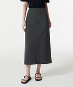 MUSINSA STANDARD WOMAN MUSINSA STANDARD WOMAN Women's Crinkle Long Skirt [Gray]
