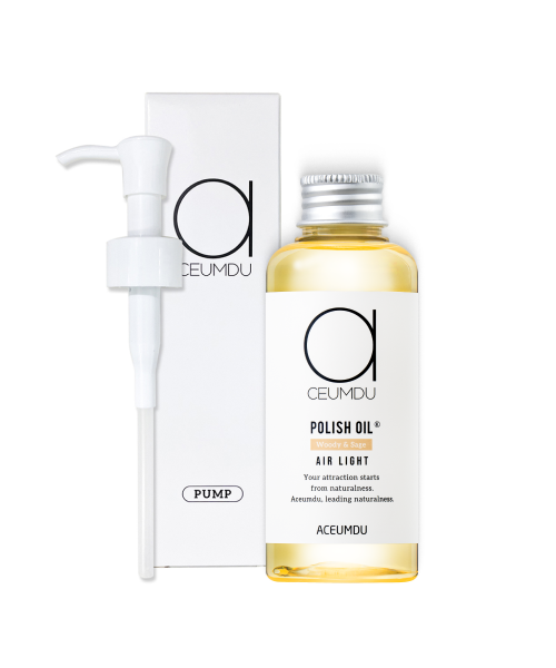 ACEUMDU [Wet Hair/Beginners] Polish Hair Oil Air Light 150ml + Pump