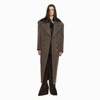 YCH DOUBLE LAYERED PANTS BROWN (W24PT5021BR)
