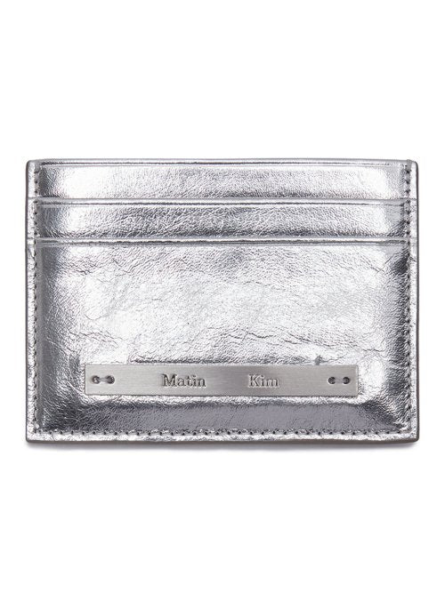 MATIN KIM MATIN KIM Vintage Card Wallet Silver