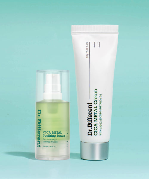 DR.DIFFERENT DR.DIFFERENT Cica Metal Cream + Cica Metal Soothing Serum Set