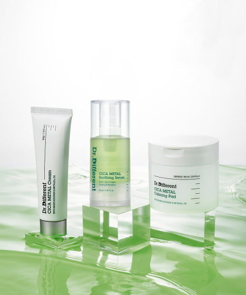DR.DIFFERENT DR.DIFFERENT Cica Metal 3-piece set (cream + serum + toner pad)