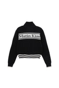 MATIN KIM MATIN KIM Spell Point Stripe Wool Blended Knit Cardigan