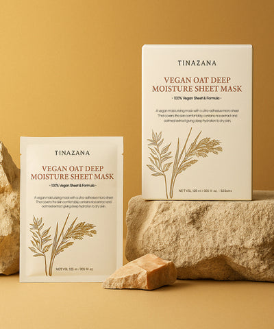 TINAZANA Vegan Oat Deep Moisture Sheet Mask (5 packs)