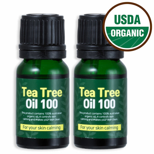 SECRETPLANT Organic Vegan Tea Tree Oil 100 [2 packs]