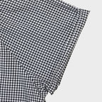 CHIQUITA 6th_Summer check rom blouse black 232304CBK (domestic production)