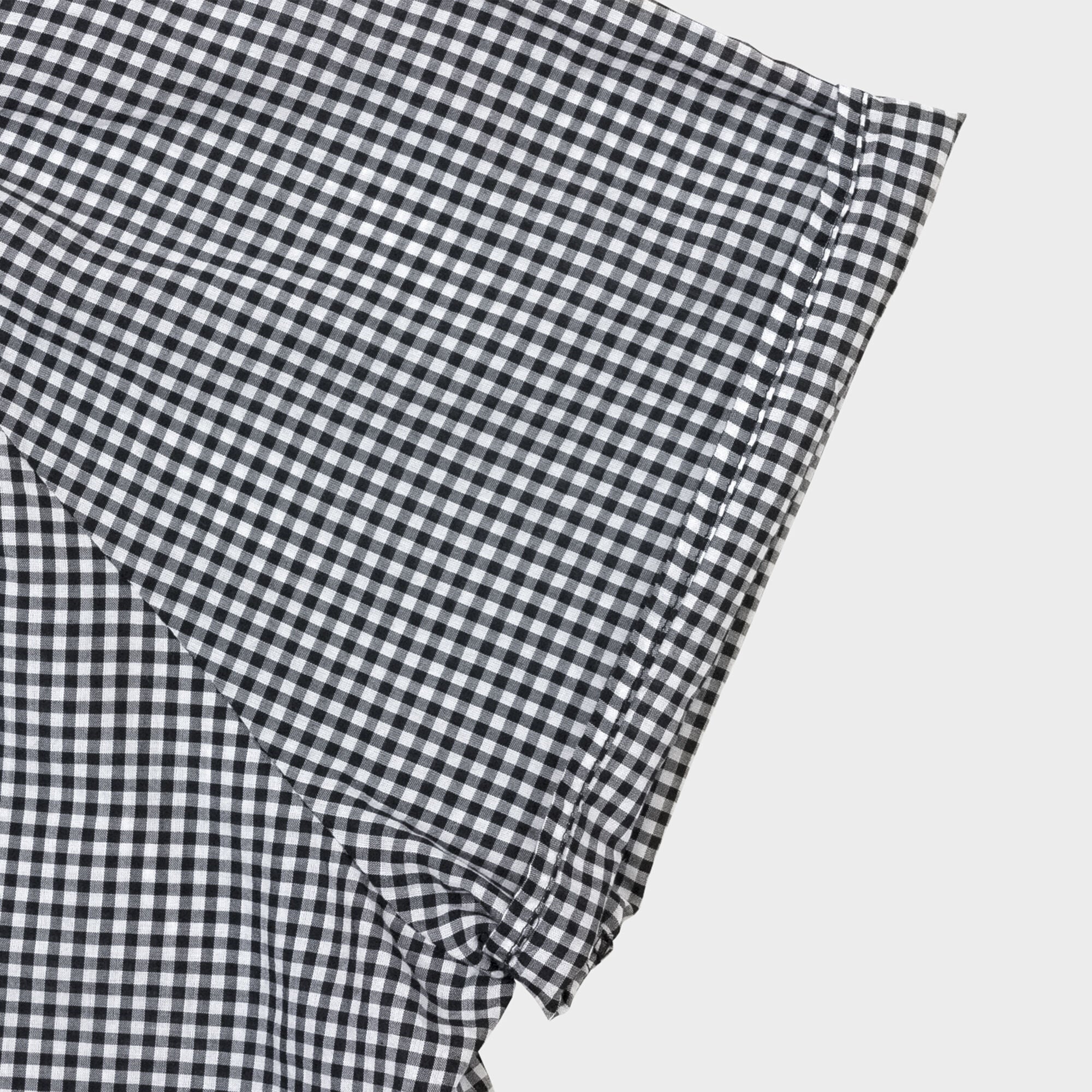 CHIQUITA 6th_Summer check rom blouse black 232304CBK (domestic production)