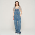 CARGOBROS CARGOBROS Denim Cargo Overall Pants (Medium Blue)