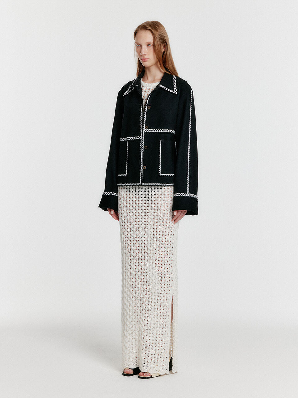 EENK EENK YEON Two-Pocket Single Jacket - Black