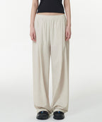 MUSINSA STANDARD WOMAN MUSINSA STANDARD WOMAN Women's Cooling Deep Tuck Wide Banding Pants (Cream)