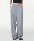 MUSINSA STANDARD WOMAN MUSINSA STANDARD WOMAN Women's Cooling Deep Tuck Wide Banding Pants [Purple Gray]