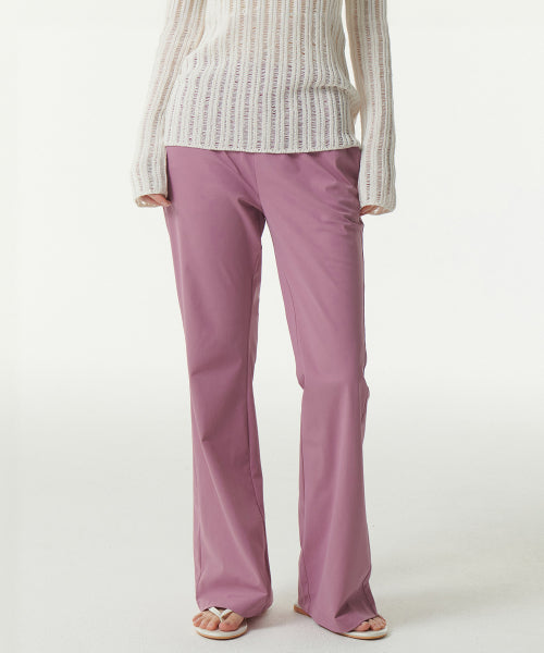 MUSINSA STANDARD WOMAN MUSINSA STANDARD WOMAN Women's Cooling Boot Cut Banding Pants Dusty Pink
