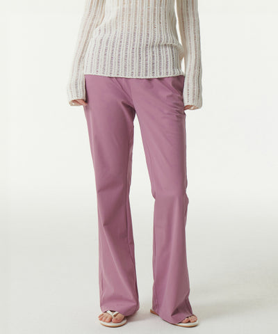 MUSINSA STANDARD WOMAN Women's Cooling Boot Cut Banding Pants Dusty Pink