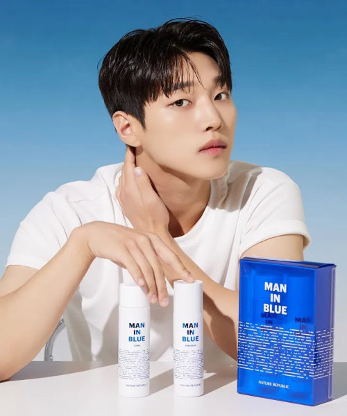 Nature Republic Nature Republic Men in Blue Skincare Set (Toner 150ml + Emulsion 130ml)