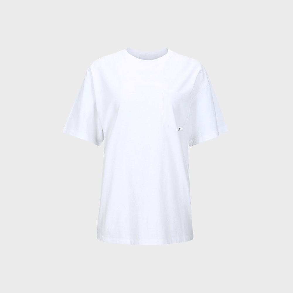 YCH SHORT-SLEEVE POCKET T-SHIRT WHITE (F23TO906WH)