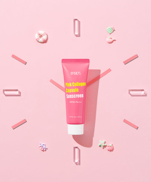 OGET OGET Pink Collagen Capsule Sunscreen 40ml SPF 50+