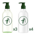 MUCOTA [Scalp Line] Green Pump Normal Shampoo x 3 + Moisture Treatment x 4
