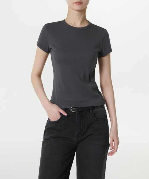 MUSINSA STANDARD WOMAN MUSINSA STANDARD WOMAN T-Shirt Dark Gray