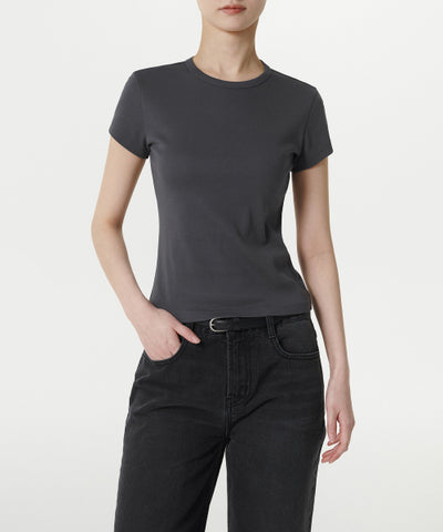 MUSINSA STANDARD WOMAN T-Shirt Dark Gray