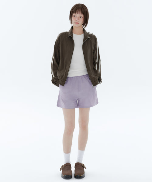 MUSINSA STANDARD WOMAN MUSINSA STANDARD WOMAN Women's nylon banding shorts [Lavender]