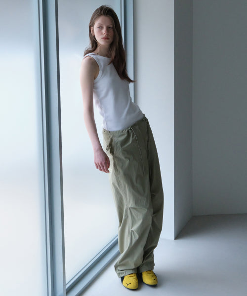 MUSINSA STANDARD WOMAN MUSINSA STANDARD WOMAN Women's Parachute Pants [Sage]
