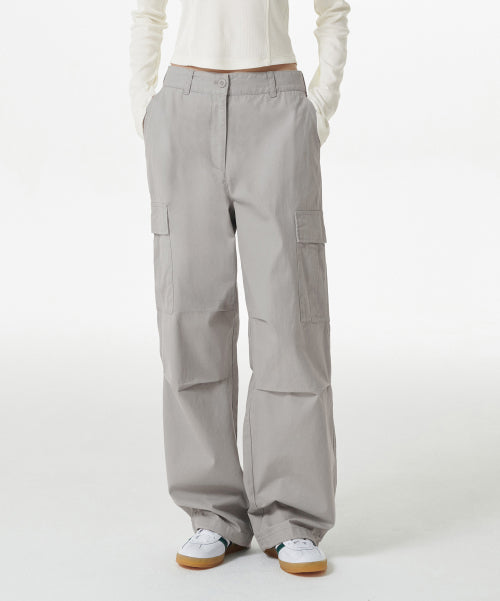 MUSINSA STANDARD WOMAN MUSINSA STANDARD WOMAN Women's Wide Cargo Pants (Light Gray)